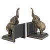 Design Toscano Triumphant Elephant Cast Iron Sculptural Bookend Pair SP2869
